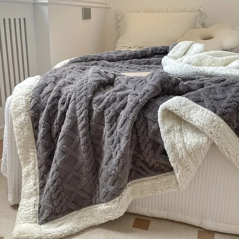 Ultra Cozy Reversible Sherpa Blanket for All Seasons - Lexians