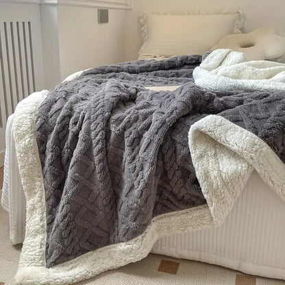 Ultra Cozy Reversible Sherpa Blanket for All Seasons - Lexians