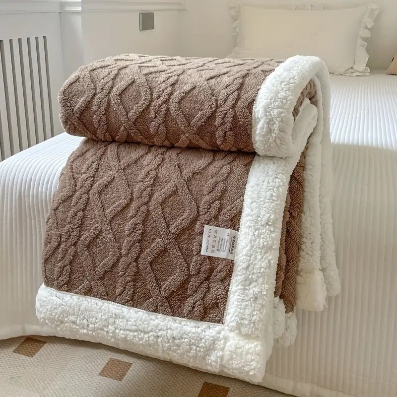 Ultra Cozy Reversible Sherpa Blanket for All Seasons - Lexians