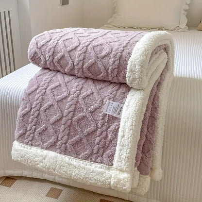 Ultra Cozy Reversible Sherpa Blanket for All Seasons - Lexians