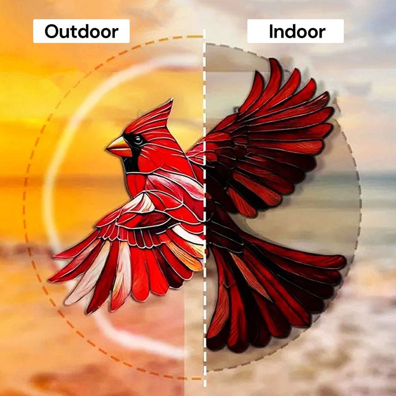 Unique Multicolor Hummingbird Glass Suncatcher - Lexians