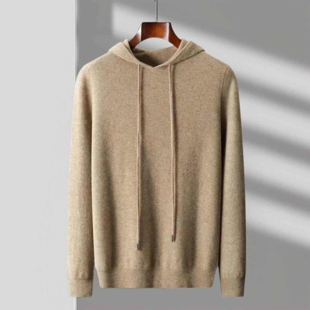 Unisex Classic Comfort Pullover Hoodie, detail of kangaroo pocket, knit fabric