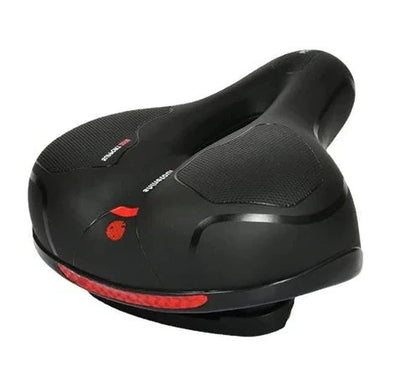 Unisex Cloud Saddle Bicycle Seat with soft cushioning, shock-absorbing design, and reflective strip for comfortable, safe rid