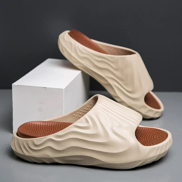 Unisex Cloud-Soft EVA Comfort Slides, ideal for house, pool, or casual wear with cushioned support.