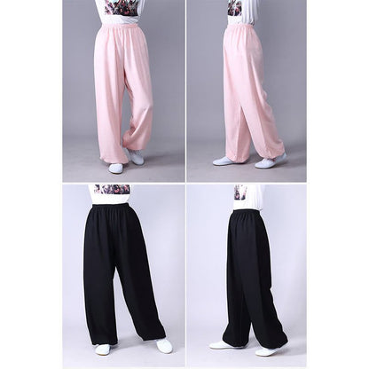 Unisex Cotton Linen Tai Chi & Yoga Pants for Summer Comfort - Lexians