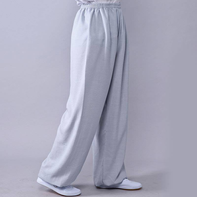 Unisex Cotton Linen Tai Chi & Yoga Pants for Summer Comfort - Lexians