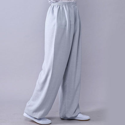 Unisex Cotton Linen Tai Chi & Yoga Pants for Summer Comfort - Lexians