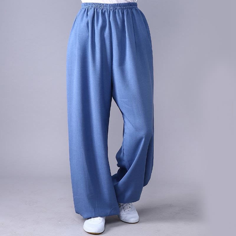 Unisex Cotton Linen Tai Chi & Yoga Pants for Summer Comfort - Lexians