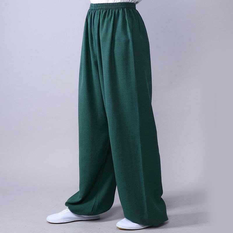 Unisex Cotton Linen Tai Chi & Yoga Pants for Summer Comfort - Lexians