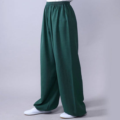 Unisex Cotton Linen Tai Chi & Yoga Pants for Summer Comfort - Lexians