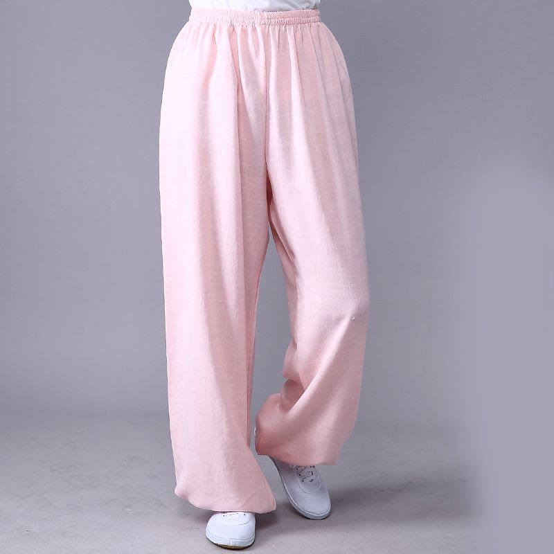 Unisex Cotton Linen Tai Chi & Yoga Pants for Summer Comfort - Lexians