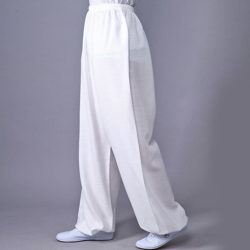 Unisex Cotton Linen Tai Chi & Yoga Pants for Summer Comfort - Lexians