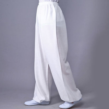 Unisex Cotton Linen Tai Chi & Yoga Pants for Summer Comfort - Lexians