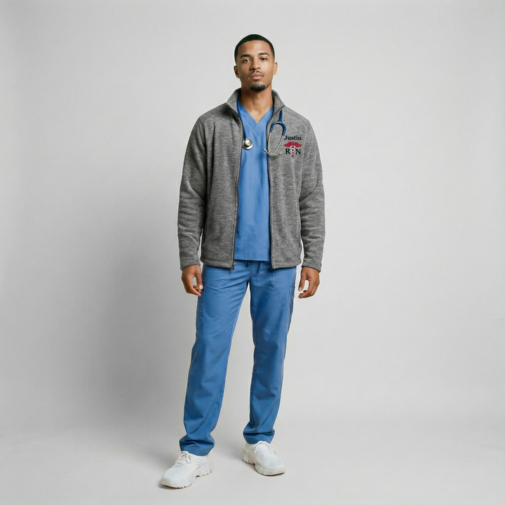 Eco-friendly quarter zip pullover for men and women, featuring comfortable recycled polyester