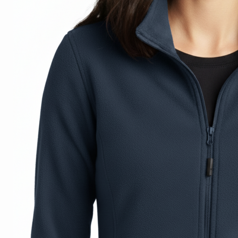 Comfortable unisex quarter zip jacket with zippered pockets, made from eco-friendly fabric