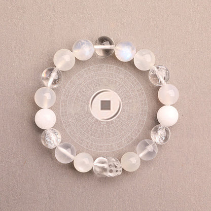 Unisex Five Elements Crystal Agate Luck Bracelet - Lexians