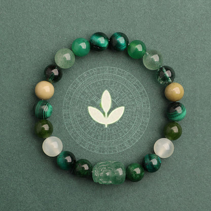 Unisex Five Elements Crystal Agate Luck Bracelet - Lexians