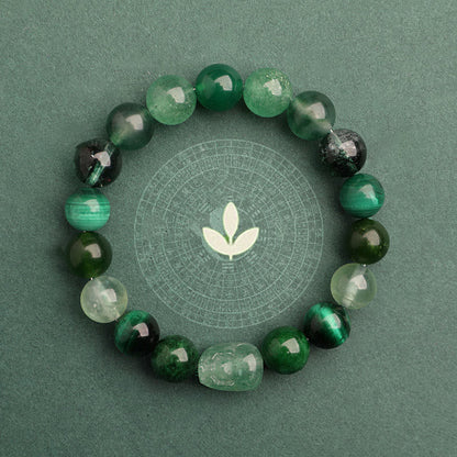 Unisex Five Elements Crystal Agate Luck Bracelet - Lexians