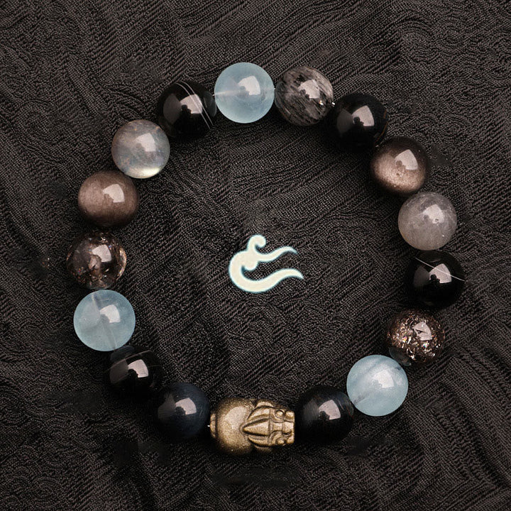 Unisex Five Elements Crystal Agate Luck Bracelet - Lexians