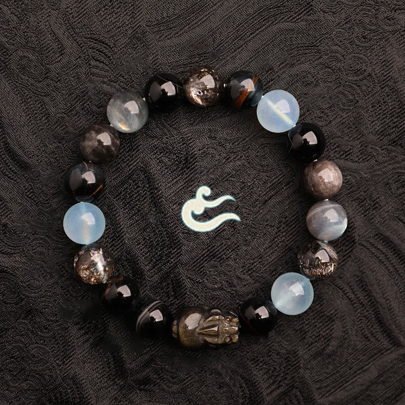 Unisex Five Elements Crystal Agate Luck Bracelet - Lexians
