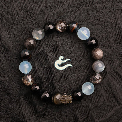 Unisex Five Elements Crystal Agate Luck Bracelet - Lexians