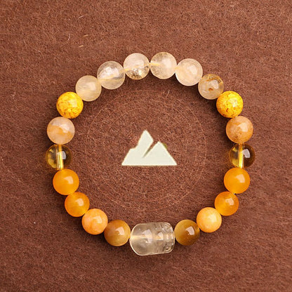 Unisex Five Elements Crystal Agate Luck Bracelet - Lexians