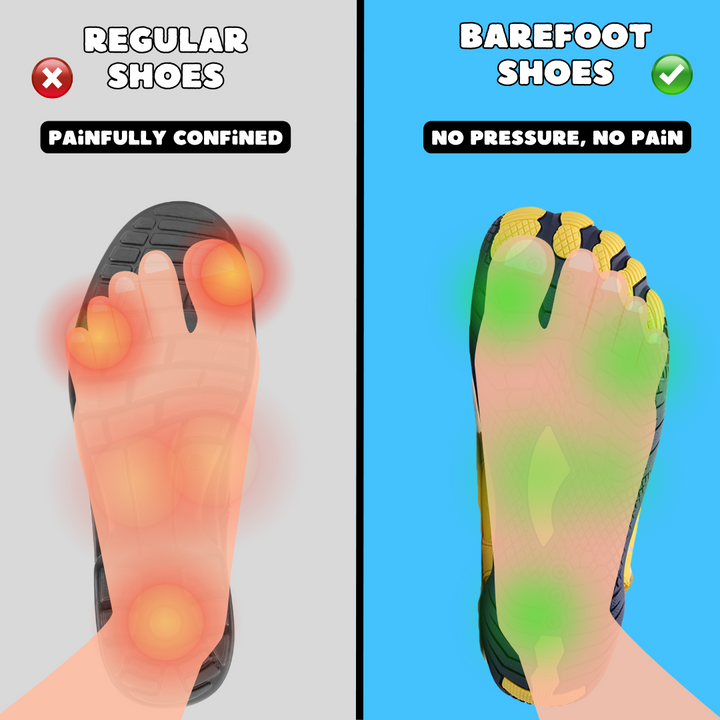 Durable, versatile unisex barefoot shoes, lightweight and flexible for natural movement.