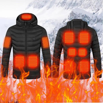 Unisex Heated Winter Jacket with USB and Heat Settings - Lexians