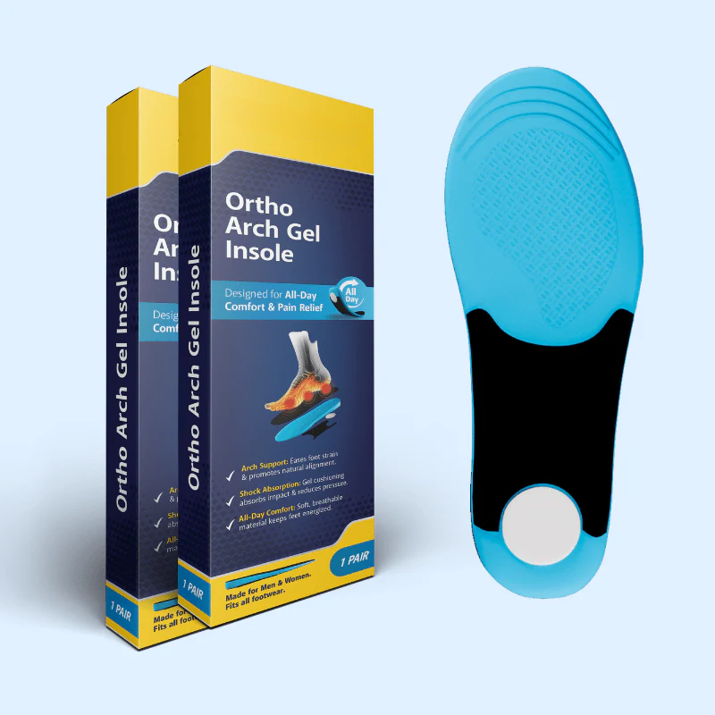 Ergonomic heavy duty insoles for men & women, offering superior foot support & comfort