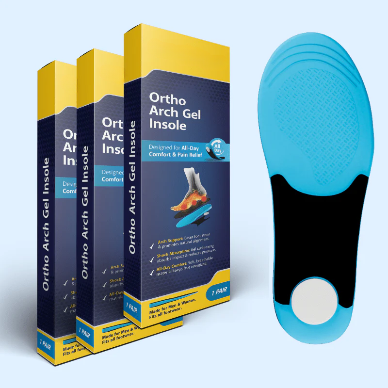 Workwear-grade arch support insoles, providing durable comfort & shock absorption