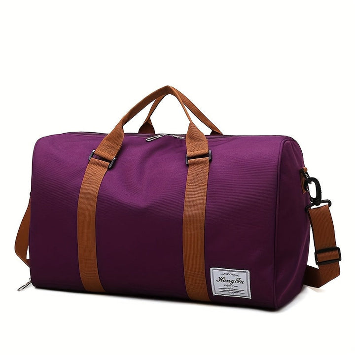 Durable Oxford fabric duffle bag, unisex design for travel, gym, or weekend trips