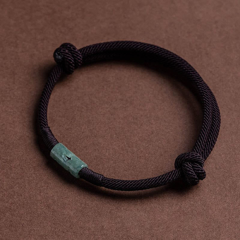 Unisex Luck Jade Red String Rope Bracelet - Lexians