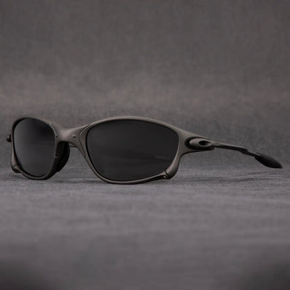 Unisex Matte Black Polarized Sunglasses with UV Protection - Lexians
