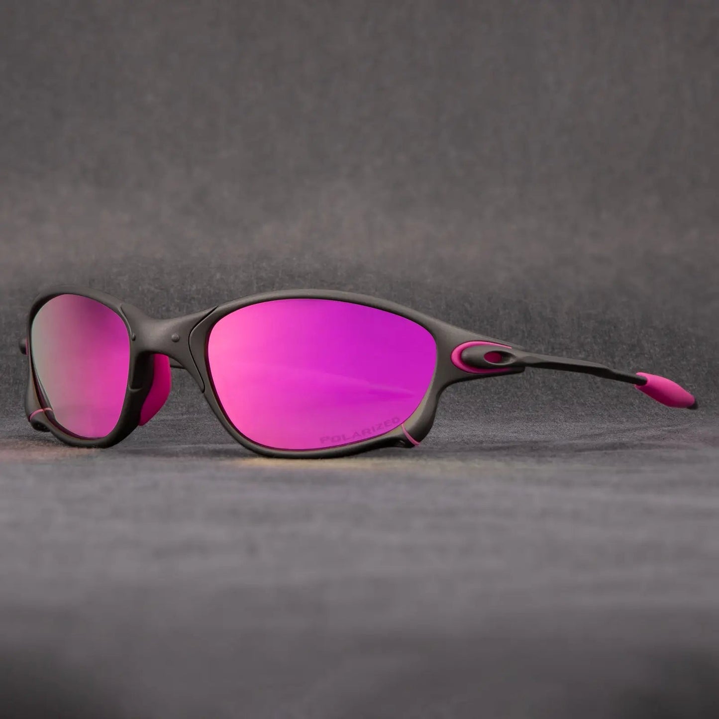 Unisex Matte Black Polarized Sunglasses with UV Protection - Lexians