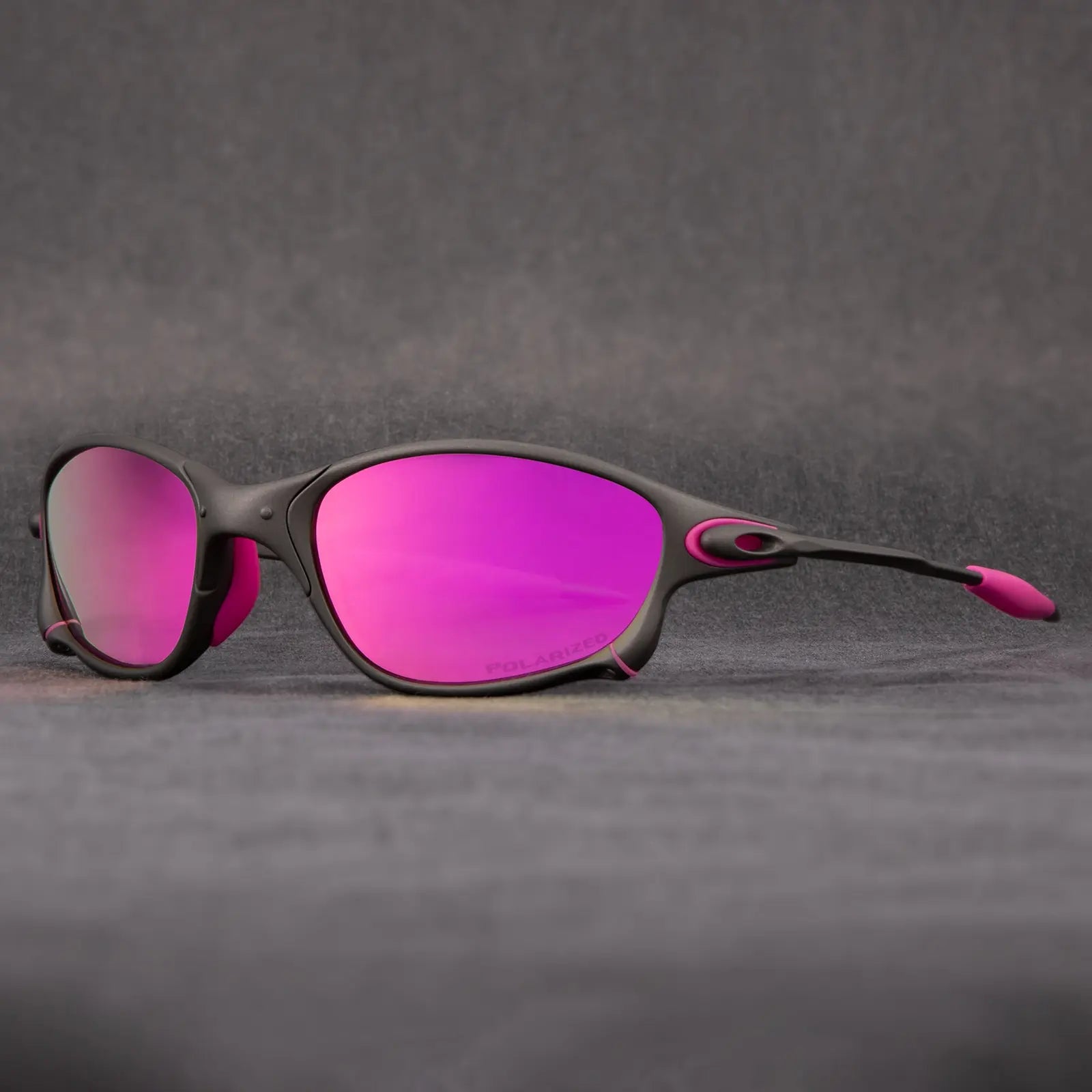 Unisex Matte Black Polarized Sunglasses with UV Protection - Lexians