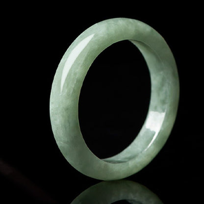 Unisex Natural Jade Prosperity Abundance Ring - 6 Sizes - Lexians