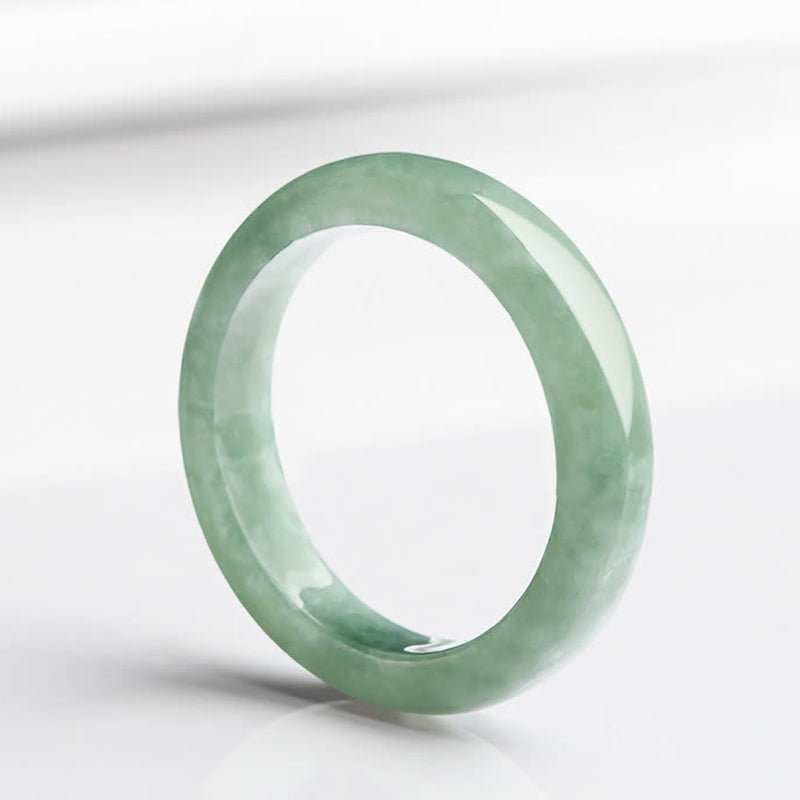 Unisex Natural Jade Prosperity Abundance Ring - 6 Sizes - Lexians