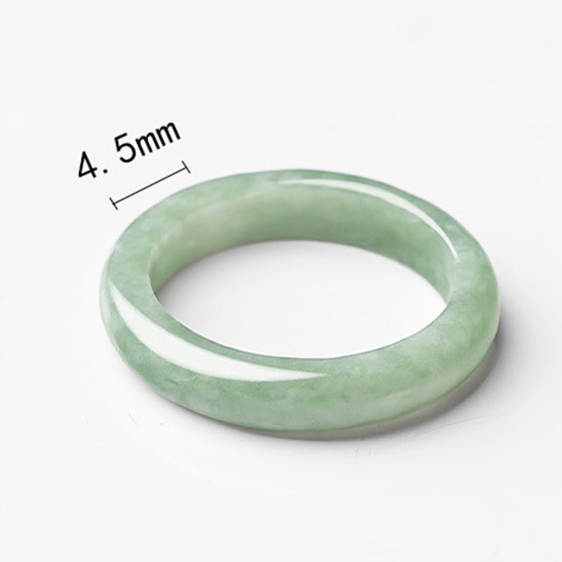 Unisex Natural Jade Prosperity Abundance Ring - 6 Sizes - Lexians