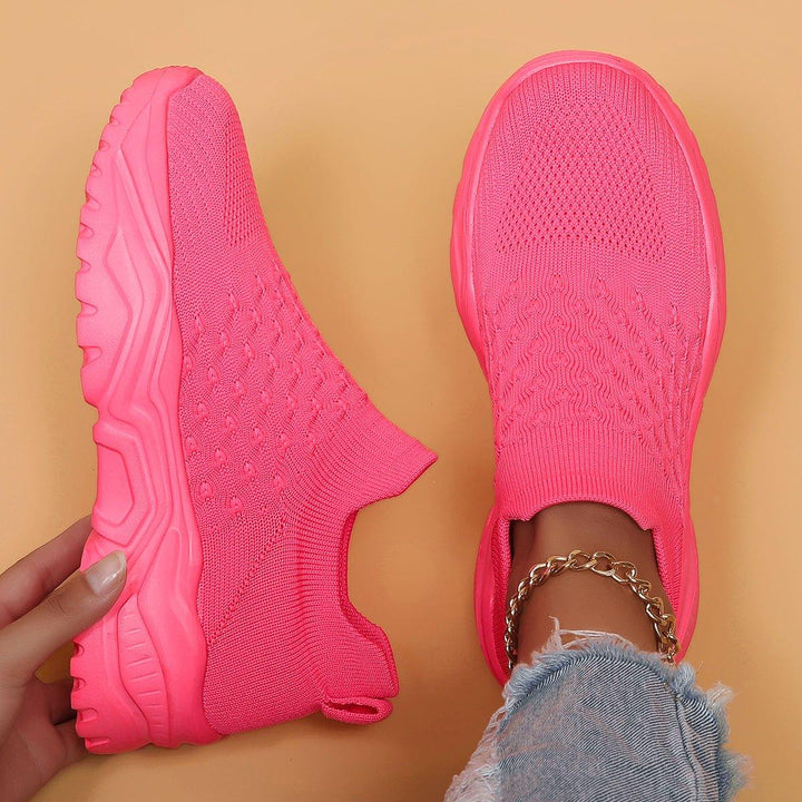 Unisex Ortho Cloud Slip-On Shoes in Barbie Pink, designed for comfort and support