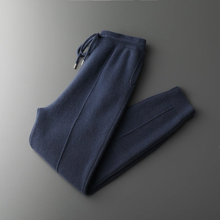 Soft unisex merino wool joggers in a relaxed fit, ideal for cozy lounging and athleisure