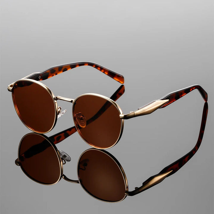 Stylish unisex retro flip-up round eyewear accessory