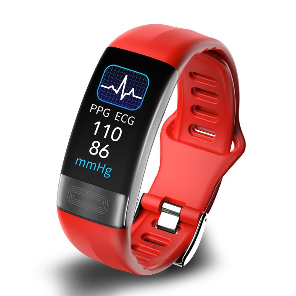 Advanced health tracker smartwatch, unisex, with ECG, blood pressure, heart rate, and sleep analysis.