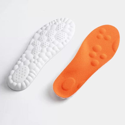 Unisex super soft running sport insoles with cushioning; ideal for comfort and support. Non-slip, black and gray visible deta