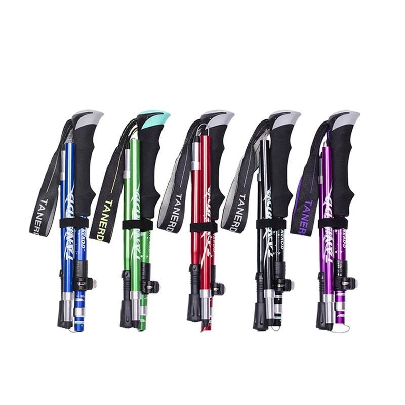 Unisex telescopic walking sticks for hiking & trekking. Lightweight & adjustable hiking poles for outdoor adventure.