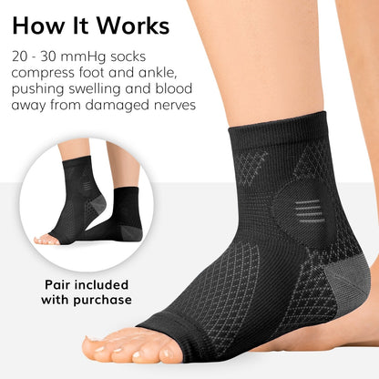 Unisex Toeless Compression Neuropathy Socks for Foot Relief - Lexians