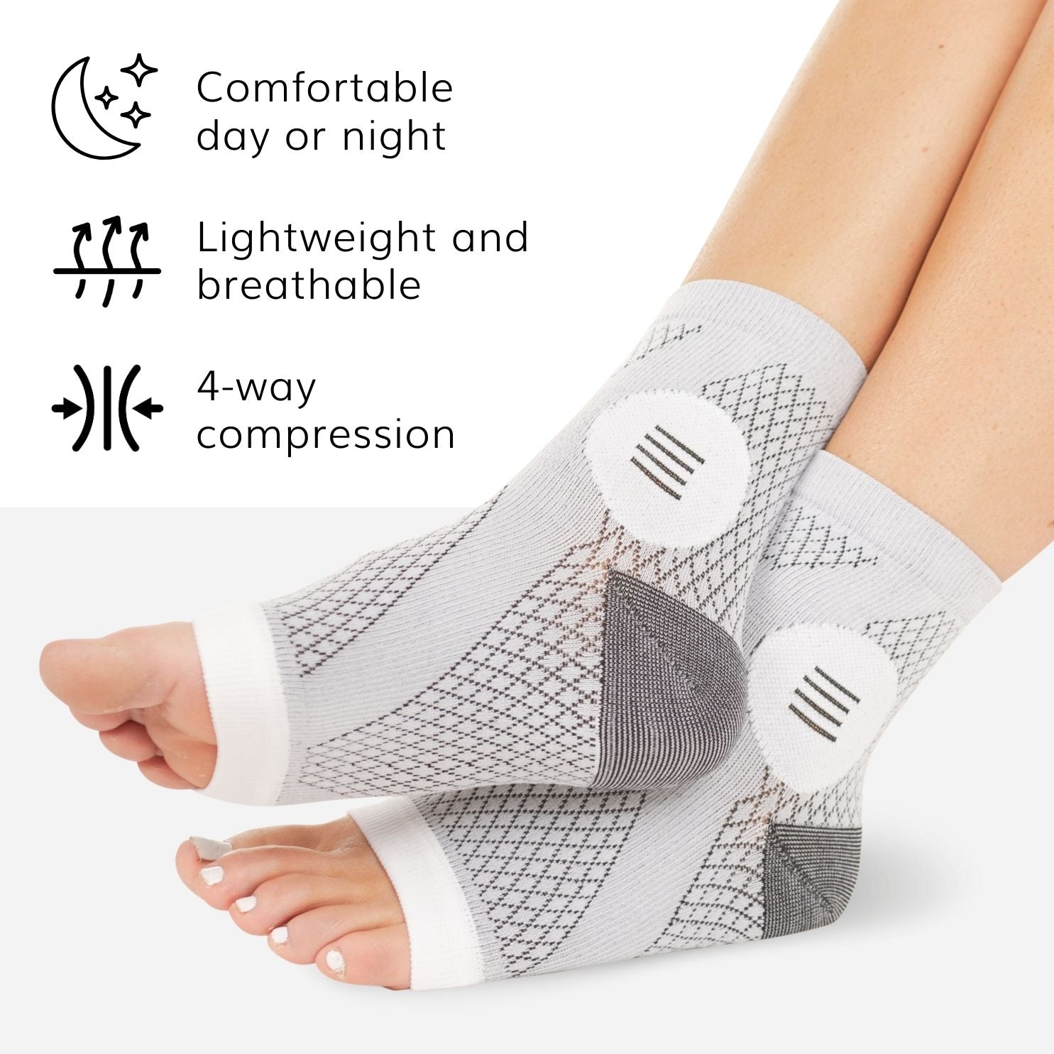 Unisex Toeless Compression Neuropathy Socks for Foot Relief - Lexians