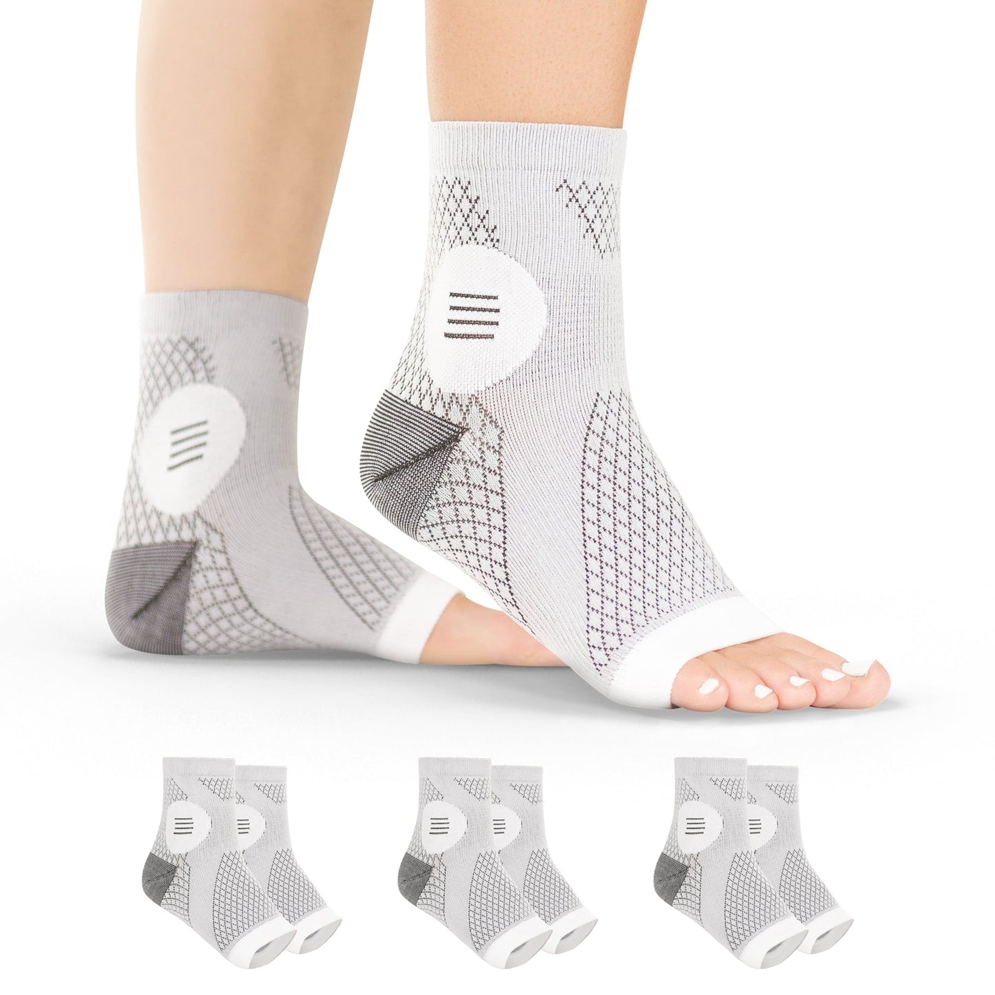 Unisex Toeless Compression Neuropathy Socks for Foot Relief - Lexians