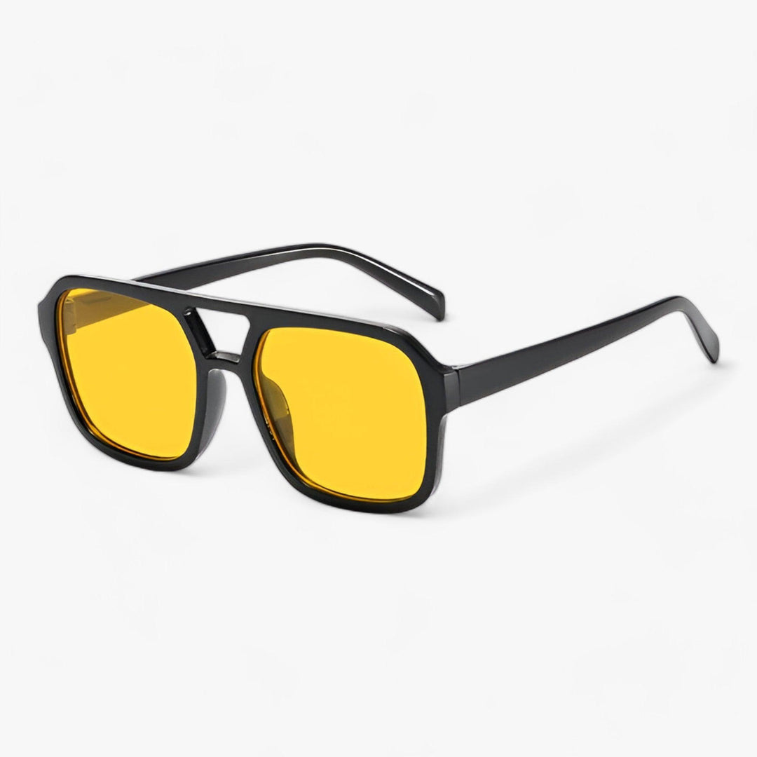 Fashionable oversized square sunglasses, unisex vintage design for a chic retro look and sun defence.