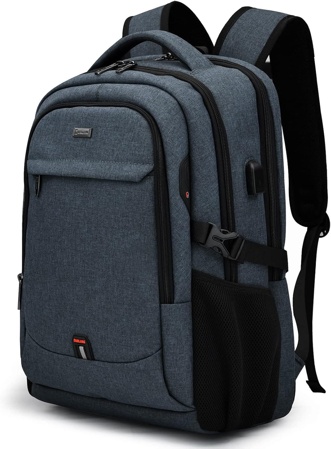 Adjustable straps on an ergonomic unisex travel backpack.