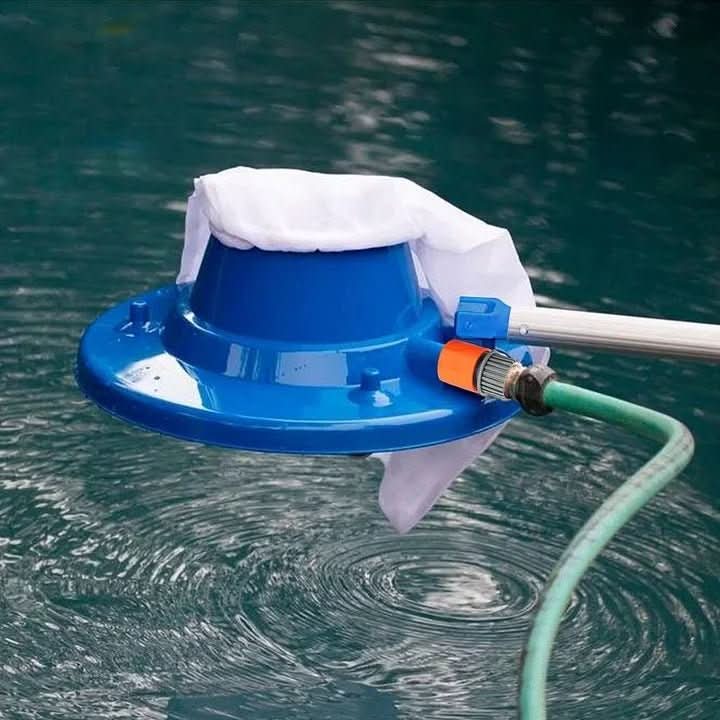 Efficient suction pool cleaner removing leaves, dirt, & debris from swimming pools & hot tubs without chemicals.